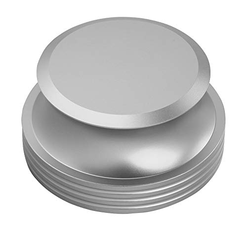 Mtlavishness Durable Aluminum Record Weight Clamp for LP Metal Disc Stabilizer Red Enhance Your Music Experience with Vibration Elimination and Sound Quality Improvement Ideal (Silver) von Mtlavishness