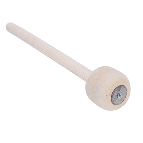 Mtlavishness Durable Bass Drum Mallet Stick with Wool Felt Head for Percussion in Marching Bands Wool Felt Head Non Yellowing Wood Stick Body Anti Slip Sturdy for Professionals von Mtlavishness