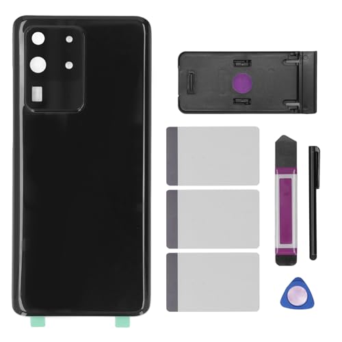 Mtlavishness Ersatz für die hintere Glasabdeckung des Gehäuses für S20 Ultra 5G mit vorinstalliertem Kameraobjektiv, Klebeband, Stift, Telefonständer, Werkzeug Mtlavishness Ersatz für die hintere Glasabdeckung des Gehäuses für S20 Ultra 5G mit vorinstalliertem Kameraobjektiv, Klebeband, Stift, Telefonständer, Werkzeug von Mtlavishness