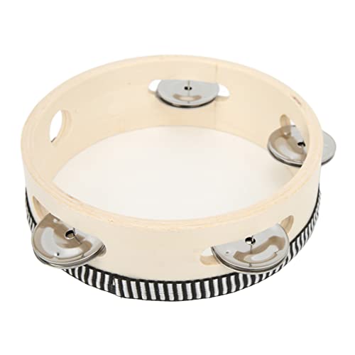 Mtlavishness Handheld Tambourine Ideal For Kids Performing Educational Musical Instrument With Crisp Sound Small And Portable Made Of Polyester And Beech Wood 154mm von Mtlavishness