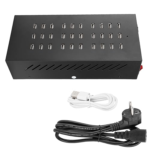 Mtlavishness Hochleistungs-Schnellladegerät, 30 Ports, USB-Hub, Ladestation für Handy/Tablet Mtlavishness Hochleistungs-Schnellladegerät, 30 Ports, USB-Hub, Ladestation für Handy/Tablet von Mtlavishness
