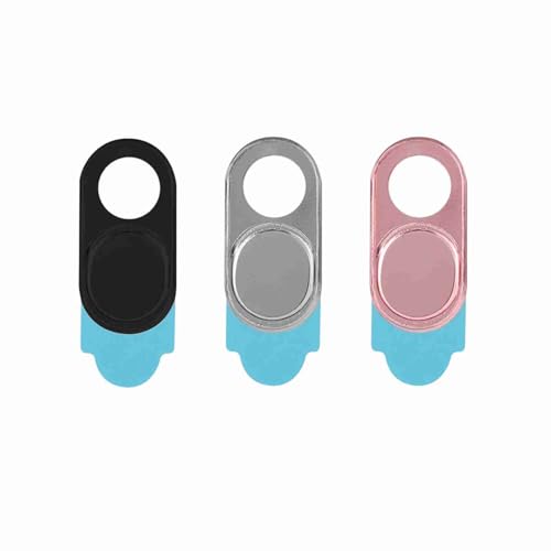 Mtlavishness Ihre Digitalkamera-Webcam-Abdeckung schützen Ihr digitales Leben vor Cyber-Hackern für Smartphones Tablets Desktops und Laptops mit 0 7 mm Dicke Breite (Silver-Black pink Mixed Color) von Mtlavishness
