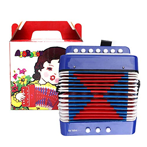 Mtlavishness Kinder 7 Tasten 2 Bässe Mini Kleines Akkordeon Pädagogisches Musikinstrument Rhythmusspielzeug Ideal für junge Musiker zur Entwicklung musikalischer Talente Kompakte Mtlavishness Kinder 7 Tasten 2 Bässe Mini Kleines Akkordeon Pädagogisches Musikinstrument Rhythmusspielzeug Ideal für junge Musiker zur Entwicklung musikalischer Talente Kompakte von Mtlavishness