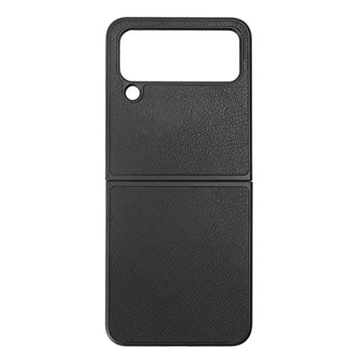 Mtlavishness Klapp Bildschirm Handy-Schutzhülle aus Premium-Kunstleder für Z FLIP 4 mit Kratz beständigem Staub-und Puffers chutz für den täglichen Gebrauch (Schwarze Farbe) von Mtlavishness