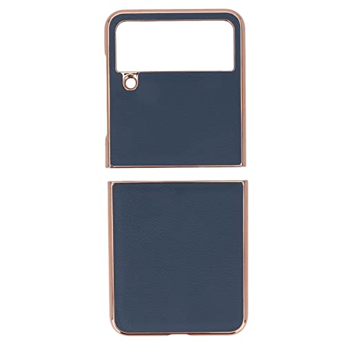 Mtlavishness Klapp Bildschirm Handy hülle Stoßfest Leder Handy Schutzhülle für Z Flip4 (Blau) von Mtlavishness