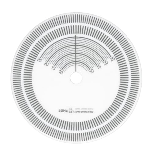 Mtlavishness LP-Plattenspieler-Strobe-Disc-Kalibrierungs-Tachometer für 33 U/min 45 U/min Plattenspieler-Drehzahlerkennung Mtlavishness LP-Plattenspieler-Strobe-Disc-Kalibrierungs-Tachometer für 33 U/min 45 U/min Plattenspieler-Drehzahlerkennung von Mtlavishness
