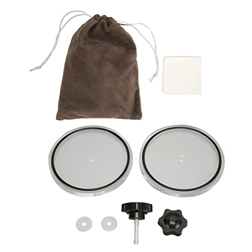 Mtlavishness LP Record Label Saver Premium Schallplatten-Reinigungsschutz Hält Ihre Schallplatten sicher und sauber Ideal für Musikliebhaber Passend für 12-Zoll-LPs Aus ABS mit (Black) von Mtlavishness