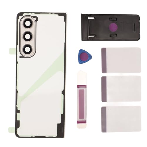 Mtlavishness MTLAVISH -Back -Glasersatz für Z Fold 5 5G F946 Transparentes Telefon Rückzugsabdeckung mit Kamera -Objektivstand Reparaturwerkzeugen Kit Kit Kit (Silber) von Mtlavishness