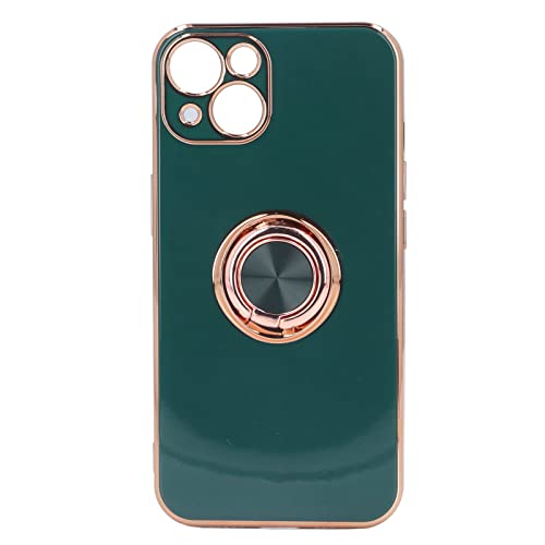 Mtlavishness MTLAVISH Mobiltelefon Hülle für mit roségold glitzerem Ringständer ideal für den täglichen Gebrauch und das Ansehen von Videos Ultra dünn Flexible TPU Telefon Schutzhülle (Green) von Mtlavishness