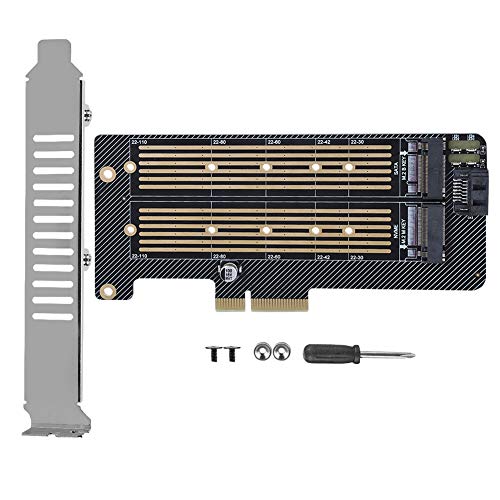 Mtlavishness MTLAVISHY M.2 NVME SSD NGFF an PCIe X4 -Konverter -Adapter -Karte mit 240 Kupferlöchern für die Wärmedissipation Dicked PCB Gold Platted Version High Elastic Connectors Dual Mtlavishness MTLAVISHY M.2 NVME SSD NGFF an PCIe X4 -Konverter -Adapter -Karte mit 240 Kupferlöchern für die Wärmedissipation Dicked PCB Gold Platted Version High Elastic Connectors Dual von Mtlavishness