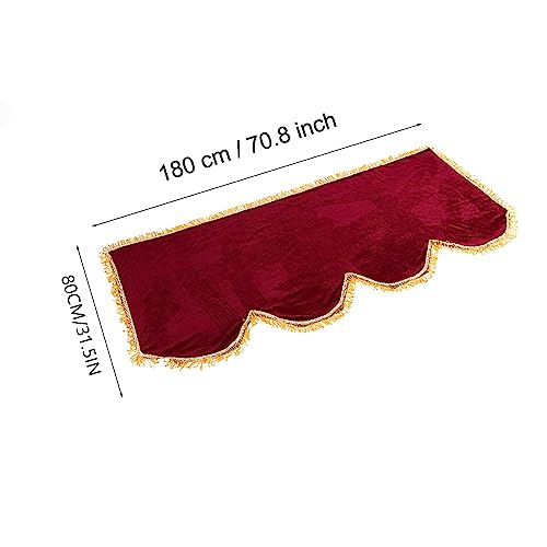 Mtlavishness Pleuche Anti Dust Decorated Keyboard Cover A Soft And Durable Protection For 61 Or 88 Key Electronic Pianos With Burgundy And Violet Colors And 3 Size Options (88Enlarge) von Mtlavishness