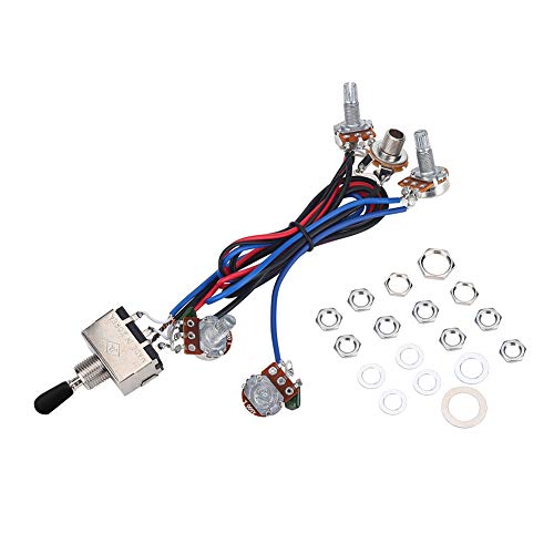 Mtlavishness Premium 2 Volume 2 Tone 1 Jack Wiring Harness for Les Paul LP Electric Guitars Made of Quality Materials With Fine Machining Lightweight Anti Aging And Durable Copper von Mtlavishness