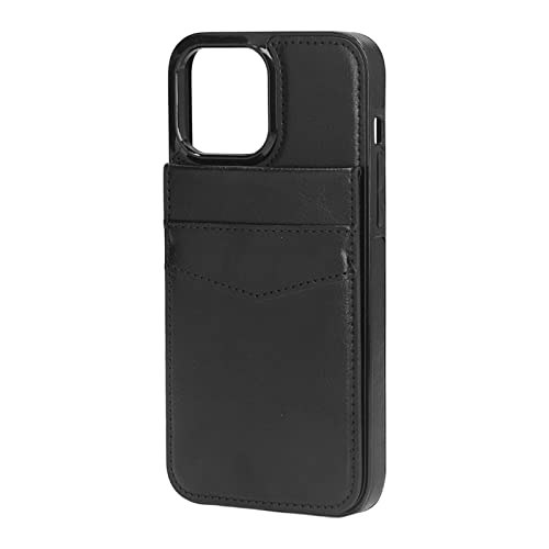 Mtlavishness Premium Leder Handy hülle Geldbörse mit Kreditkarten Halter für 13 Pro Max Ideal für Geschäfts Reisen und den täglichen Gebrauch mit Magnetschnallen-Stand Funktion (Black) von Mtlavishness
