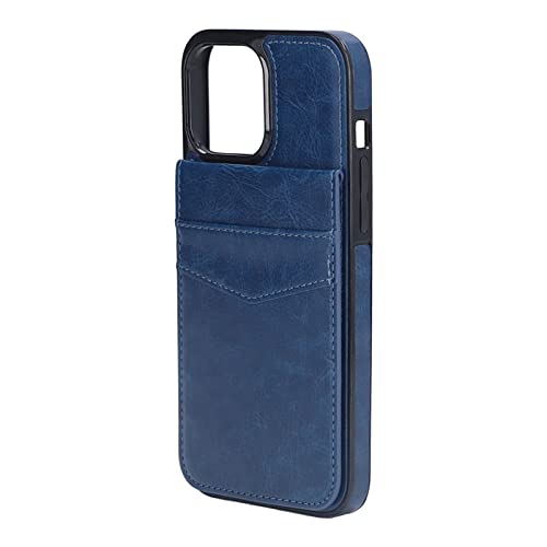 Mtlavishness Premium Leder Handy hülle Geldbörse mit Kreditkarten Halter für 13 Pro Max Ideal für Geschäfts Reisen und den täglichen Gebrauch mit Magnetschnallen-Stand Funktion (Blue) von Mtlavishness