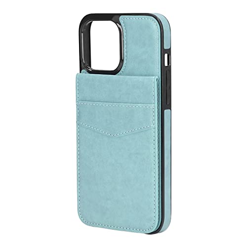 Mtlavishness Premium Leder Handy hülle Geldbörse mit Kreditkarten Halter für 13 Pro Max Ideal für Geschäfts Reisen und den täglichen Gebrauch mit Magnetschnallen-Stand Funktion (Mint Green) von Mtlavishness