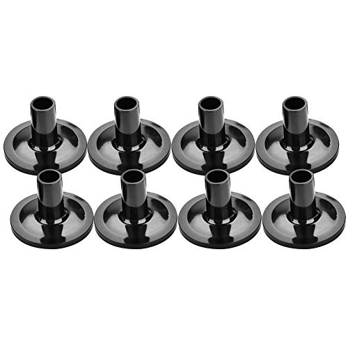 Mtlavishness Premium Tragbarer Kunststoff Schwarz Trommel Lange Beckenhüllen Langlebig Und Leicht Musikinstrumente Zubehör Ideal Für Schlagzeuger 8 Stück Ca. 3,8 * 2,6 cm von Mtlavishness