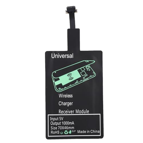 Mtlavishness Qi Wireless Charger Adapter Ladeempfängermodul für -Mobiltelefone Starke Kompatibilität Hohe Effizienz Einfache Bedienung Breite Anwendung für Home Office und mehr (Android) von Mtlavishness