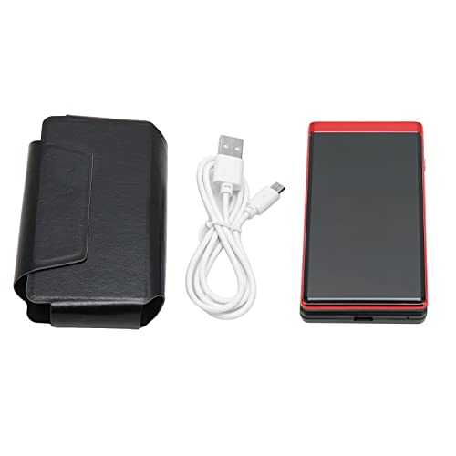 Mtlavishness Senioren-Handy, entsperrt, Doppelbildschirm, große Tasten, klarer Lautsprecher, Dual-SIM, Dual-Standby, LED-Taschenlampe, ideal für ältere Eltern, 3 Zoll interner, (Rot) von Mtlavishness