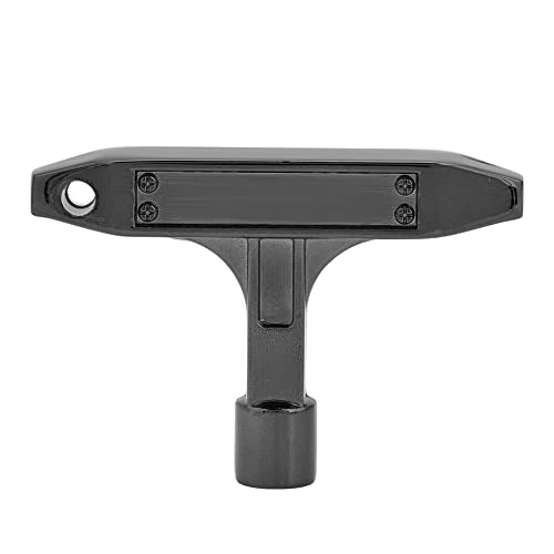 Mtlavishness Stimmschlüssel für Schlagzeug in T-Form aus Metall, robust, langlebig, leicht, tragbar, ideal für Schlagzeuger zum Entfernen und Ersetzen von Trommelfellen, 5,4 x 5,4 (Black) von Mtlavishness