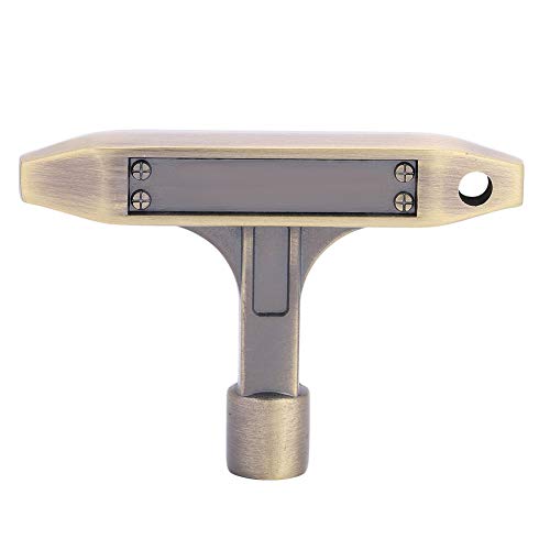 Mtlavishness Stimmschlüssel für Schlagzeug in T-Form aus Metall, robust, langlebig, leicht, tragbar, ideal für Schlagzeuger zum Entfernen und Ersetzen von Trommelfellen, 5,4 x 5,4 (Bronze) von Mtlavishness