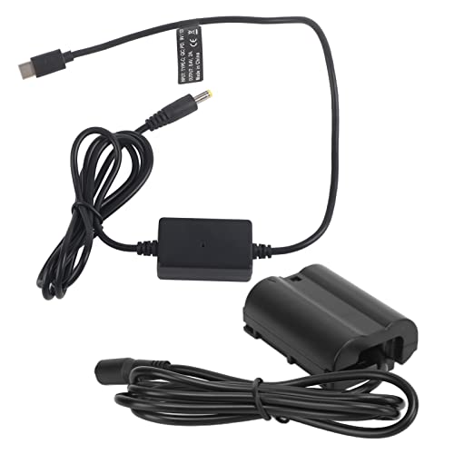 Mtlavishness Typ C USB auf EN EL15 Dummy-Akku-Powerbank-Kabel, ideal für mehrere -Kameras wie D810 Z5 6 7 II D750, vollständig dekodiert mit Mehreren Schutzfunktionen, Mtlavishness Typ C USB auf EN EL15 Dummy-Akku-Powerbank-Kabel, ideal für mehrere -Kameras wie D810 Z5 6 7 II D750, vollständig dekodiert mit Mehreren Schutzfunktionen, von Mtlavishness
