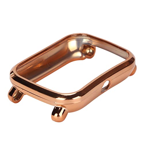 Mtlavishness Vollkantenschutzrahmen-Schutzhülle, stoßfestes Gehäuse für Huami Bip U Smartwatch, schlankes, leichtes TPU-Material für täglichen Schutz, präzise Tastenaussparungen, (Roségold) von Mtlavishness
