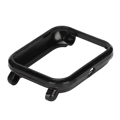 Mtlavishness Vollkantenschutzrahmen-Schutzhülle, stoßfestes Gehäuse für Huami Bip U Smartwatch, schlankes, leichtes TPU-Material für täglichen Schutz, präzise Tastenaussparungen, (Schwarz) von Mtlavishness