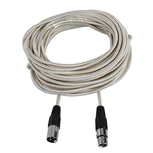 Mtlavishness XLR Male To Female Microphone Audio Cable With Copper Clad Aluminum Conductor Nylon Woven Mesh High Density ing And Oxygen Copper Imported Terminals Suitable For (15m/49.2ft) von Mtlavishness