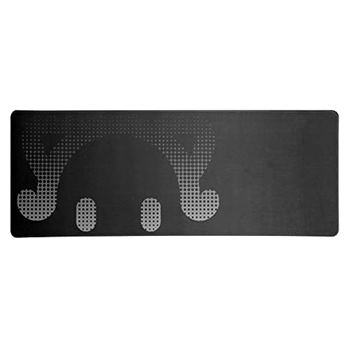 Mtlavishness großes Nonslip -Maus -Pad für Computerspiele und Notebook Verwenden Sie Gummi -Stoffmaterial sicher, dicht für Schmutz Abrieb glatte gute Touch 800x300x2mm Größe (Black) von Mtlavishness