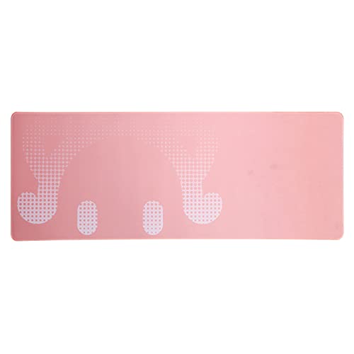 Mtlavishness großes Nonslip -Maus -Pad für Computerspiele und Notebook Verwenden Sie Gummi -Stoffmaterial sicher, dicht für Schmutz Abrieb glatte gute Touch 800x300x2mm Größe (Rosy) von Mtlavishness