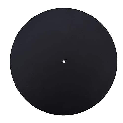 Mtlavistische Anti -statische Plattenspieler Rekordkissen importiert echtes Leder Anti -Skid -Stoßdämpfer Erhaltung Original -Klangqualität für Plattenspieler ca. 290 mm (Dicke 1,5 mm) von Mtlavishness