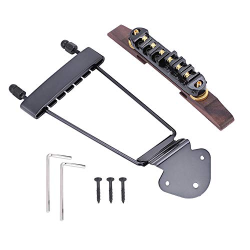 Mtlavistische Heckhalter Rosenholz Basisbrücke mit Roller für 6 String LP SG Jazz Gitarre Einstellbare Höhe mit Schraubenschlüssel vermeiden String Schaden robustes Festes, solide Mtlavistische Heckhalter Rosenholz Basisbrücke mit Roller für 6 String LP SG Jazz Gitarre Einstellbare Höhe mit Schraubenschlüssel vermeiden String Schaden robustes Festes, solide von Mtlavishness