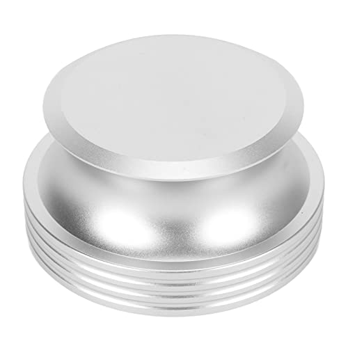 Mtlavistische Premium -LP - -Turntable -Scheibe Stabilisator verbessert die Klangqualität reduziert die Vibration und das Verziehen ideal für Plattenspieler Aller Größen aus (Silber) von Mtlavishness