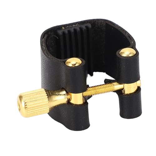 Mtlavistische Saxophon Leder Ligature Fastener Compact Professional Ersatz ideal für Saxophonisten, die auf SAX spielen, mit harten Kunststoff- und Technik -Kunststoff (Alt) von Mtlavishness