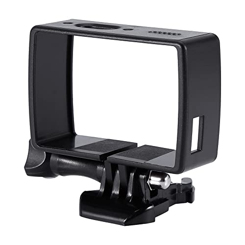 Schutzhülse Mit Adapter Für Xiaomi Yi 4K XiaoYi 2 Hochwertiges ABS Seitenzugang Zu Bedienelementen Robuster Schutzrahmen Actioncam Zubehör Schwarz 30g von Mtlavishness