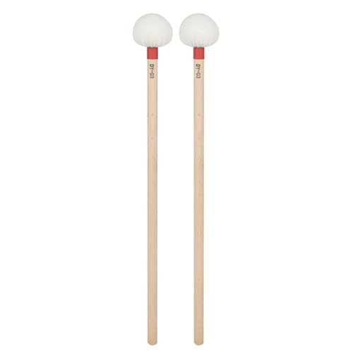 1 Paar Filzkopf Pauken Drumstick Holzgriff Percussion Band Stick Marschings Drum Stick Hammer 1 Paar Filzkopf Pauken Drumstick Holzgriff Percussion Band Stick Marschings Drum Stick Hammer von Mtucegi