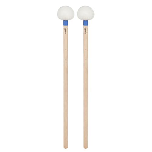 1 Paar Filzkopf Pauken Drumstick Holzgriff Percussion Band Stick Marschings Drum Stick Hammer 1 Paar Filzkopf Pauken Drumstick Holzgriff Percussion Band Stick Marschings Drum Stick Hammer von Mtucegi