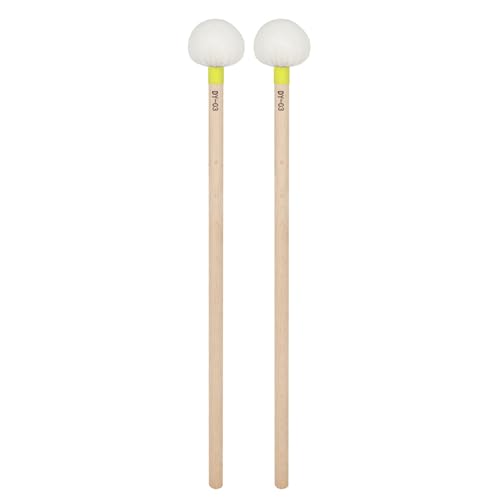 1 Paar Pauken-Sticks Filzkopf Drumstick Percussion Band Stick Schlagzeug Hammer Musikinstrument Teile für Anfänger 1 Paar Pauken-Sticks Filzkopf Drumstick Percussion Band Stick Schlagzeug Hammer Musikinstrument Teile für Anfänger von Mtucegi