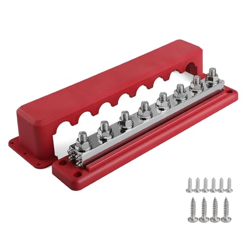 3/8 "8 Stifte Stromverteilungsblockbusleiste Mit Abdeckung 600A Elektrische Klemmen Block Für Marine Car von Mtucegi