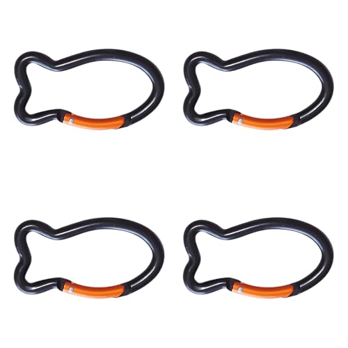 4 x Federclip in Fischform, für den Außenbereich, Aluminium, Schlüsselanhänger, Schlüsselanhänger, Taschenclip, Haken-Verbindungsstücke 4 x Federclip in Fischform, für den Außenbereich, Aluminium, Schlüsselanhänger, Schlüsselanhänger, Taschenclip, Haken-Verbindungsstücke von Mtucegi