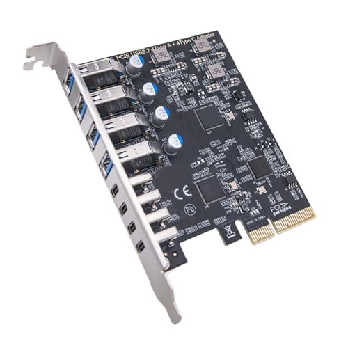 8Port USB 3.2 Typen Und Typec PCIe Expansionskarte Mit 20 Gbit/S Transfer ASM3142+VL822+VL822 Wirksam Für PC Upgrades 8Port USB 3.2 Typen Und Typec PCIe Expansionskarte Mit 20 Gbit/S Transfer ASM3142+VL822+VL822 Wirksam Für PC Upgrades von Mtucegi