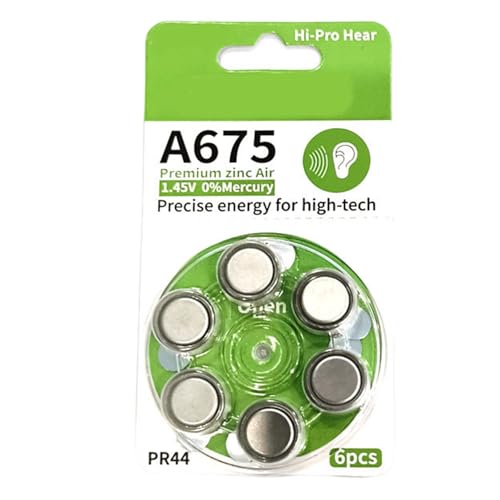 A675 Hörgerät Batterien 6PCS A675/PR44 Luftbatterien Bieten Konsistente Leistungen Und Einfache Installation A675 Hörgerät Batterien 6PCS A675/PR44 Luftbatterien Bieten Konsistente Leistungen Und Einfache Installation von Mtucegi