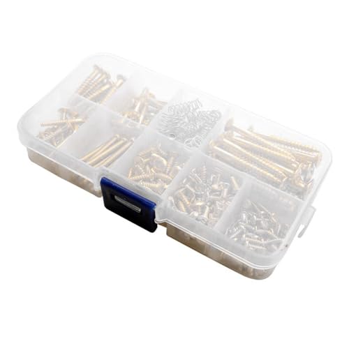 Gitarrenschrauben-Sets, 9 Arten, Sortimentsset mit Federn für Gitarrenbrücke, Tonabnehmer, Stimmgerät, Schalter, Halsplatte Gitarrenschrauben-Sets, 9 Arten, Sortimentsset mit Federn für Gitarrenbrücke, Tonabnehmer, Stimmgerät, Schalter, Halsplatte von Mtucegi