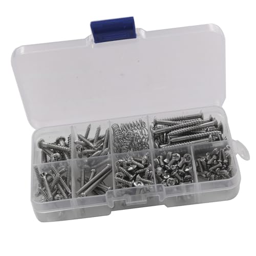 Gitarrenschrauben-Sets, 9 Arten, Sortimentsset mit Federn für Gitarrenbrücke, Tonabnehmer, Stimmgerät, Schalter, Halsplatte Gitarrenschrauben-Sets, 9 Arten, Sortimentsset mit Federn für Gitarrenbrücke, Tonabnehmer, Stimmgerät, Schalter, Halsplatte von Mtucegi