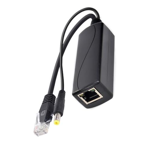 Mtucegi Poes Adapterkabel RJ45 DC5.5x2.1mm Strom Über Ethernet Adapter Injektoren Splitter 15.4W Für Die Kamera Mtucegi Poes Adapterkabel RJ45 DC5.5x2.1mm Strom Über Ethernet Adapter Injektoren Splitter 15.4W Für Die Kamera von Mtucegi