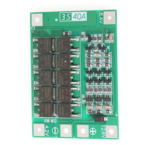 Mtucegi Tragbares 3S 40A Batteriemanagementmodul Schutzplatine für Verbesserungen und Leistung, Grün von Mtucegi