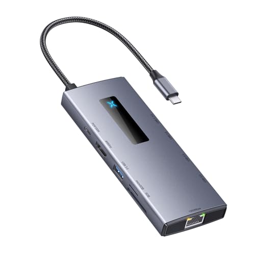 Mtucegi USB C Hubs 10 In 1 Aluminium USB C Dockstation Mit USB Port SDTF Karte Splitter PD100W Hubs Für PC Laptop Computer Mtucegi USB C Hubs 10 In 1 Aluminium USB C Dockstation Mit USB Port SDTF Karte Splitter PD100W Hubs Für PC Laptop Computer von Mtucegi