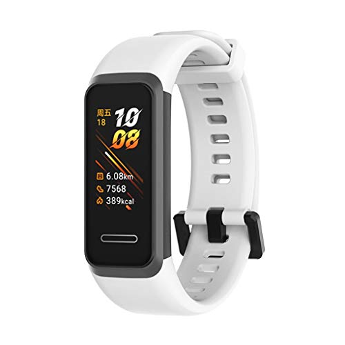 Kompatible für Huawei 4 Smart Watch Band Fitness Tracker Ersatz Armband, Soft Sports Silikonarmband Ersatz Armband Beinhaltet Nicht Fitness Tracker (E) von MuSheng