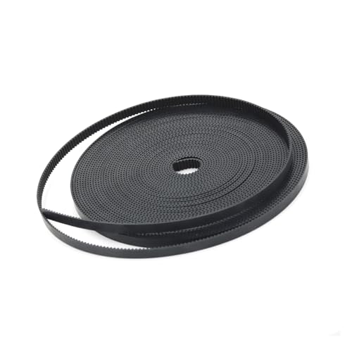 1pc 2GT offener Synchronriemen 2GT-6 Breite 4/6/9/10/15mm Polyurethan Stahl PU GT2 Zahnriemen kleines Spiel 3D-Drucker(15mm Color black,6Meters) von Muarted