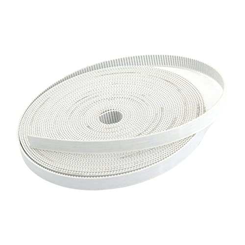 1pc 2GT offener Synchronriemen 2GT-6 Breite 4/6/9/10/15mm Polyurethan Stahl PU GT2 Zahnriemen kleines Spiel 3D-Drucker(15mm Color white,6Meters) von Muarted